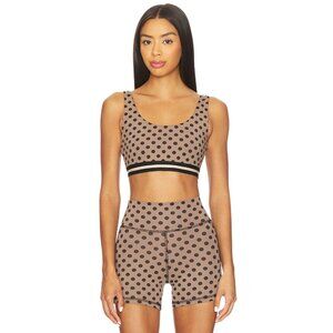 STRUT-THIS The Gatsby Bra in Polk-a-dot Small New Womens Sports Tank Cropped Top